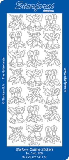 Stickerbogen Dekorationen 7 100x230mm 