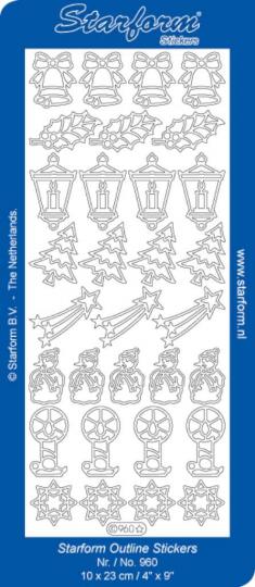Stickerbogen Dekorationen 8 100x230mm 