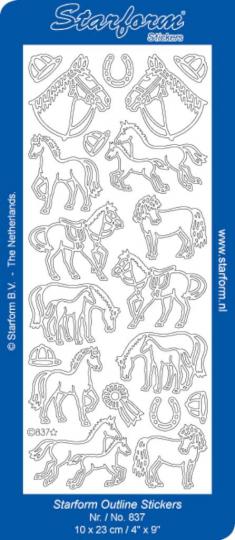 Stickerbogen Horses 1 100x230mm 