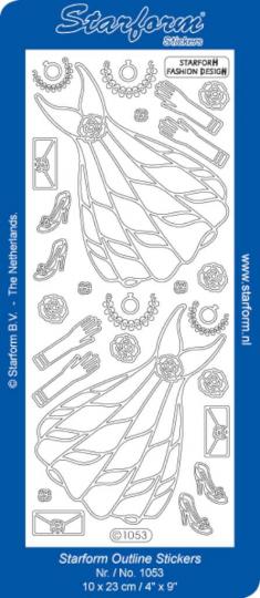 Stickerbogen Kleider 2 100x230mm 