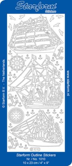 Stickerbogen Maritime: Segelboote 100x230mm 