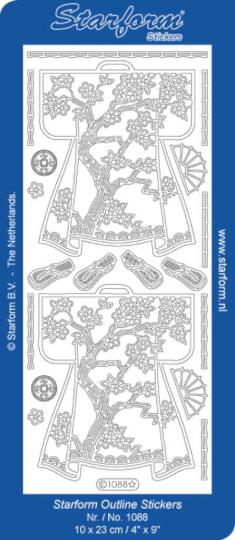 Stickerbogen Oriental: Kimono 1 100x230mm 