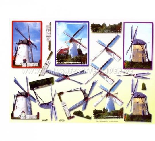TBZ 3D Etappen geprägt Windmühle 