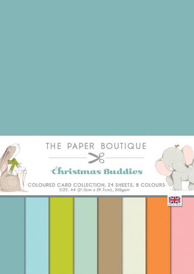 The Paper Boutique Christmas Buddies Kartenkaton sortiert DIN A4 200g 24 Blatt 