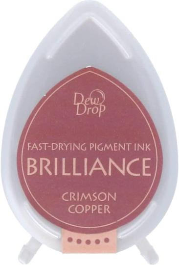 Tsukineko Brilliance Dew Drops Stempelkissen Copper / Metallic Crimson Kupfer Copper / Metallic Crimson Kupfer