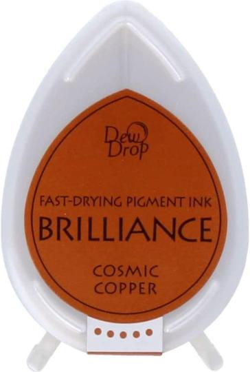 Tsukineko Brilliance Dew Drops Stempelkissen Metallic Cosmic Kupfer Metallic Cosmic Kupfer