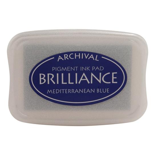 Tsukineko Brilliance Stempelkissen Blue / Mediterran Blau Blue / Mediterran Blau