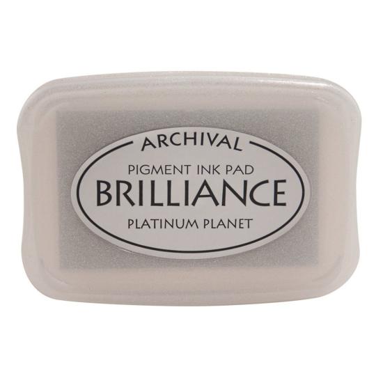 Tsukineko Brilliance Stempelkissen Platinum / Metallic Platin Platinum / Metallic Platin