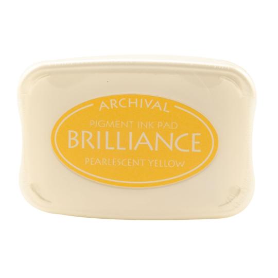 Tsukineko Brilliance Stempelkissen Yellow / Perlmutt Gelb Yellow / Perlmutt Gelb