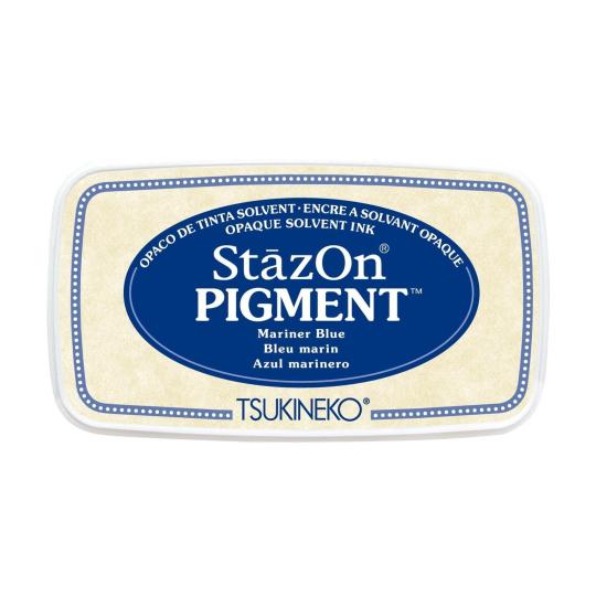 Tsukineko StazOn Pigment Stempelkissen Mariner Blue / Blau Mariner Blue / Blau
