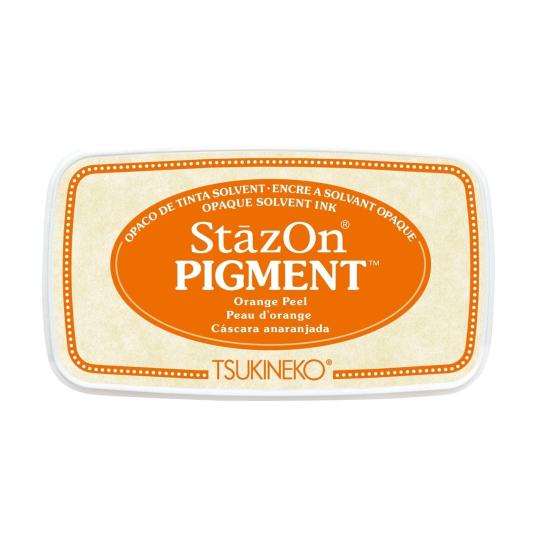Tsukineko StazOn Pigment Stempelkissen Orange Peel / Orange Orange Peel / Orange