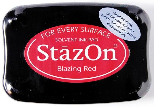 Tsukineko StazOn Stempelkissen Blazing red Blazing red