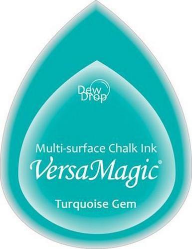 Tsukineko Versa Magic Chalk Dew Drops Stempelkissen Turquoise Gem