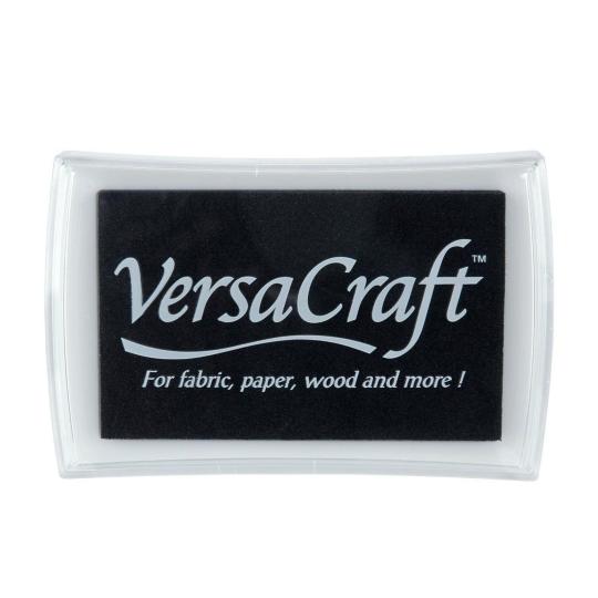 Tsukineko VersaCraft L Textil Stempelkissen- Schwarz 