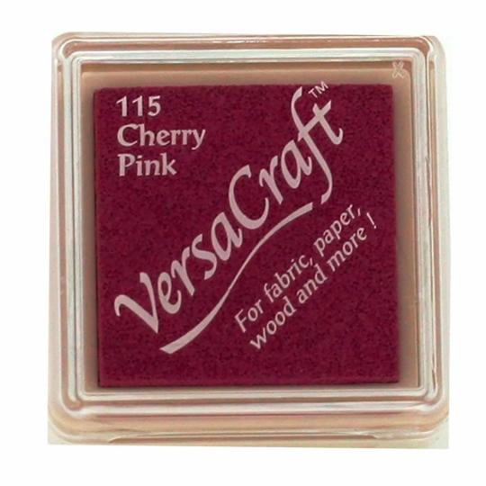 Tsukineko VersaCraft S Textil Stempelkissen Cherry pink / Kirsch Rot Cherry pink / Kirsch Rot