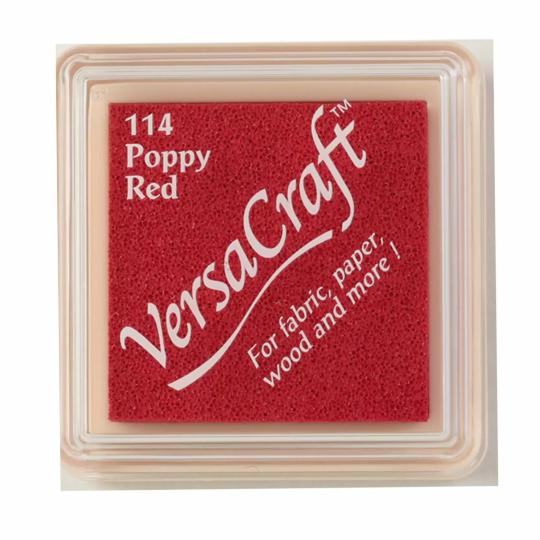 Tsukineko VersaCraft S Textil Stempelkissen Poppy red / Mohnrot Poppy red / Mohnrot