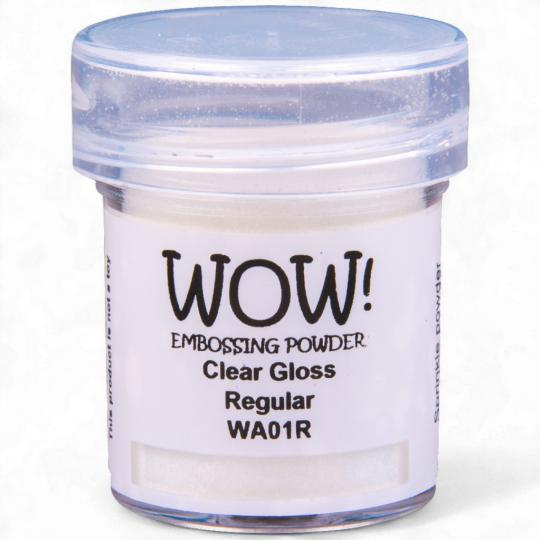 WOW Embossing Pulver 15ml - Clear - Clear Gloss - Regular Clear Gloss - Regular