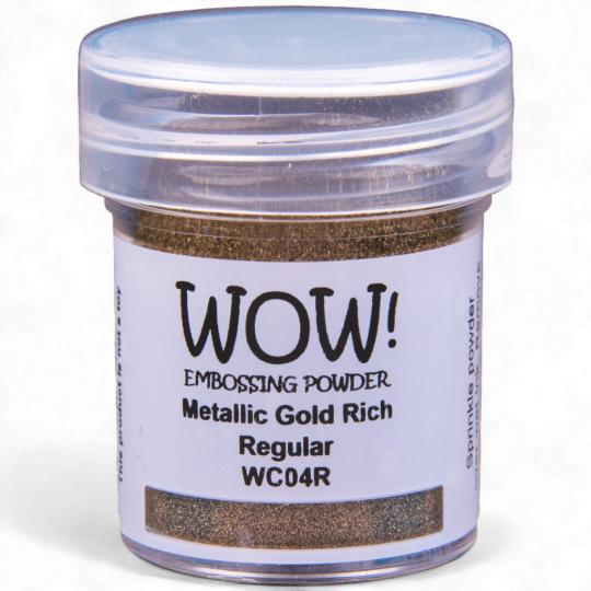 WOW Embossing Pulver 15ml - Metallic - Gold Rich - Regular Gold Rich - Regular