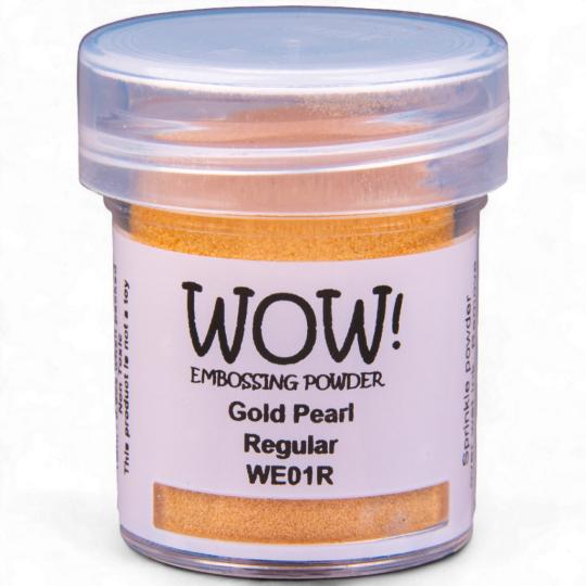 WOW Embossing Pulver 15ml - Pearl - Gold Pearl - Regular Gold Pearl - Regular