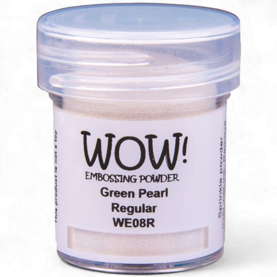 WOW Embossing Pulver 15ml - Pearl - Green Pearl - Regular Green Pearl - Regular