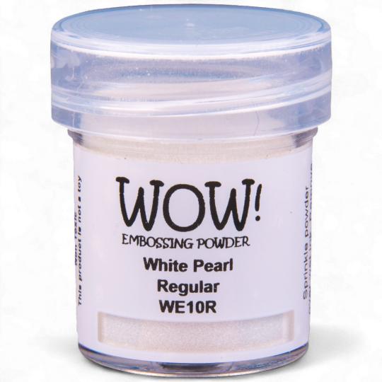 WOW Embossing Pulver 15ml - Pearl - White Pearl - Regular White Pearl - Regular