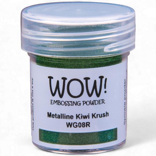 WOW Embossing Pulver 15ml - Metalline - Kiwi Krush Metalline - Regular Kiwi Krush Metalline - Regular