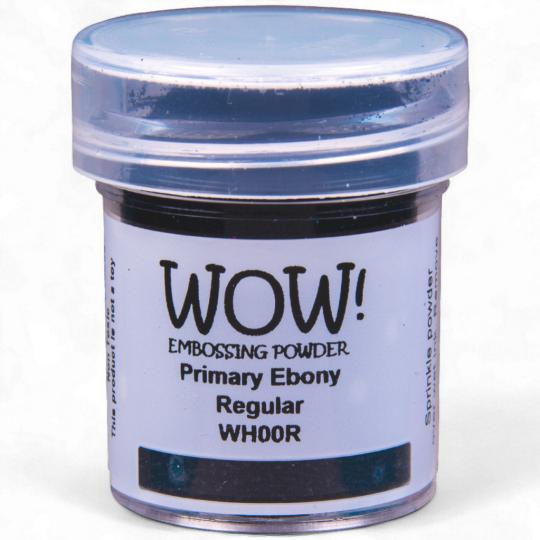 WOW Embossing Pulver 15ml - Primary - Ebony - Regular Ebony - Regular