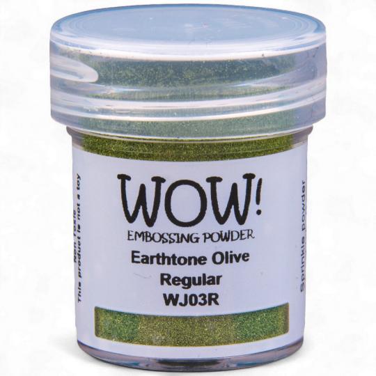 WOW Embossing Pulver 15ml - Earthtone - Olive - Regular Olive - Regular