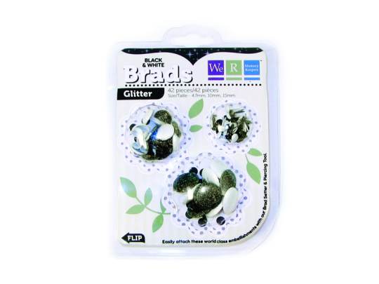 WRMK Brads Basics Sortiment Glitter schwarz Glitter schwarz
