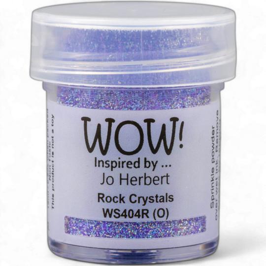 WOW Embossing Pulver 15ml - Glitzer - Rock Crystals - Regular *Jo Herbert* Rock Crystals - Regular *Jo Herbert*