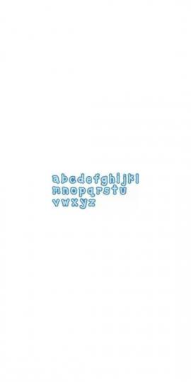 Wafer Dies Alphabet Chunky kl.Buchstaben ca. 2,2cm 