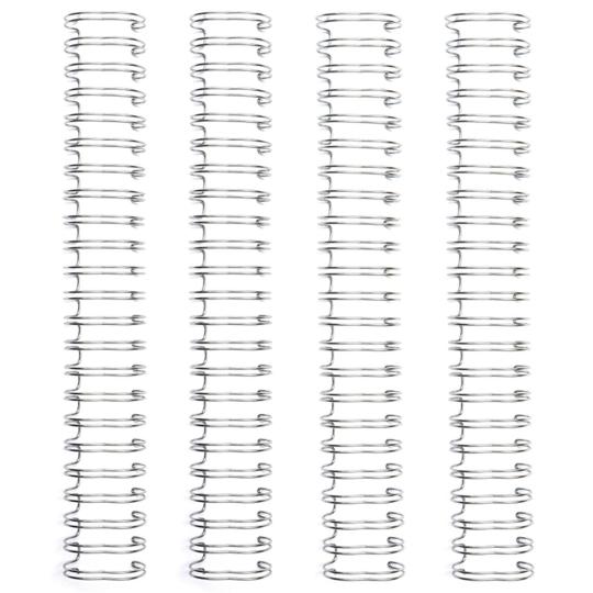 We R Memory Keepers Cinch Bindedraht 4Stk. a 30cm lang / 0,625inch=1,58cm Silber Silber