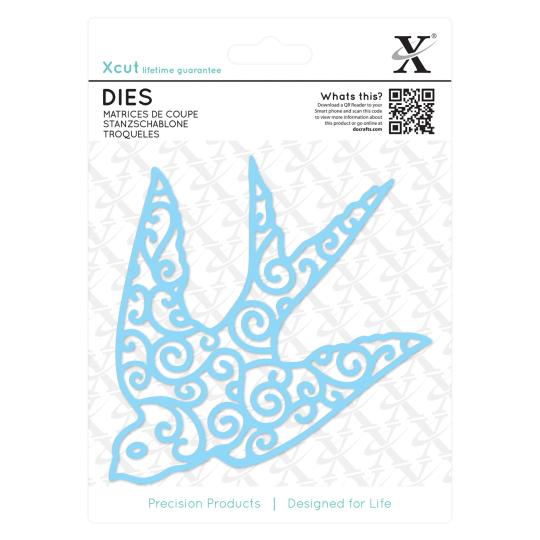 Docrafts Xcut Stanzschablone (1tlg.) - Schwalbe Filigran 