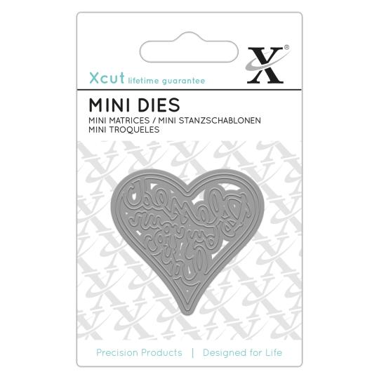 Docrafts Xcut Stanzschablonen (1 tlg) - Herz "Blessed By Your Love" 