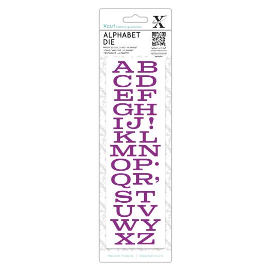 Docrafts Xcut Stanzschablone (1 tlg.) - Alphabet Mittelwesten 