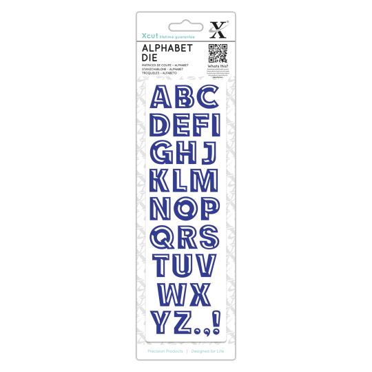 Docrafts Xcut Stanzschablone (1 tlg.) - Schriftart Bevelled 
