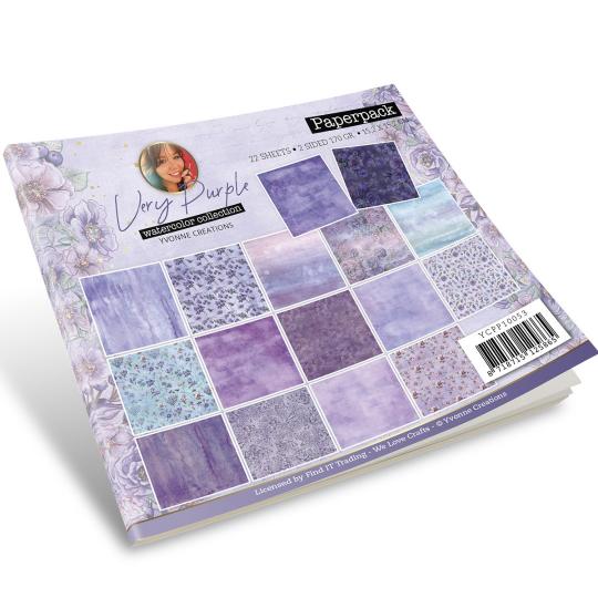 Paperpack - 15,2 x 15,2cm - Yvonne Creations - Very Purple – 170gr - 