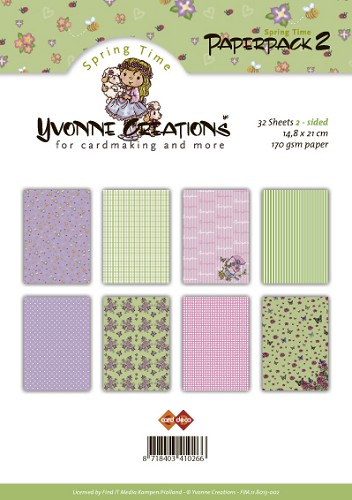Yvonne Creations - Spring Time - Paperpack 2 DIN A5 – 170gr - 