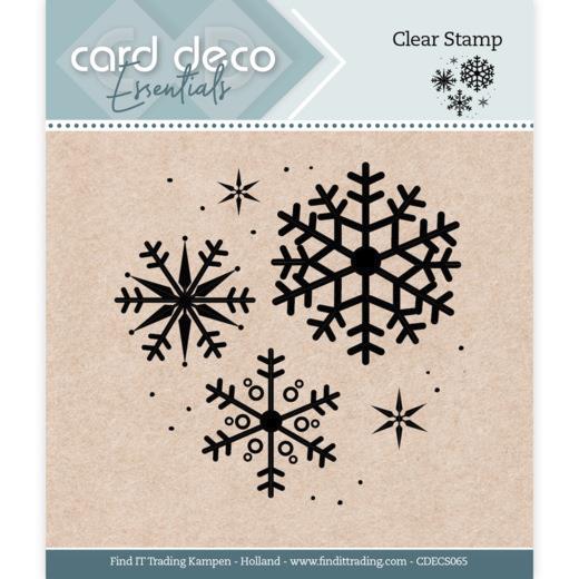 Card Deco Essentials Clearstempel  - Schneeflocke 