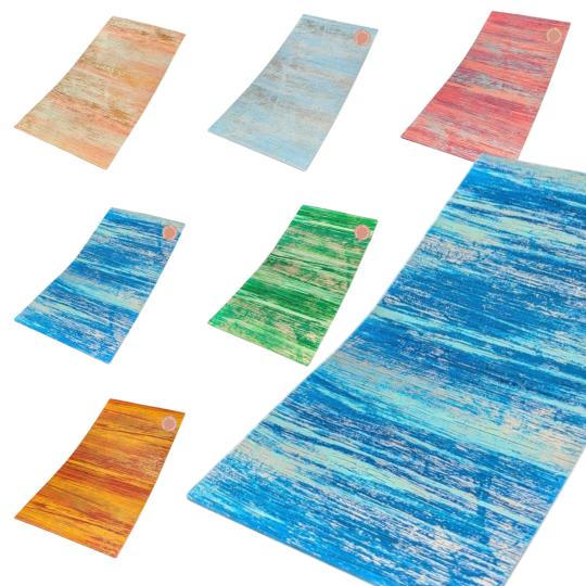 Sandras-Bastelladen - Multicolor Schraffur - Kerzen Verzierwachsplatte - 200 x 100 x 0,5mm 