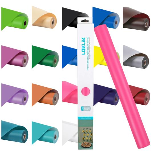 LOKLiK Permanent haftende Vinylfolie Matt 30,5x180cm 