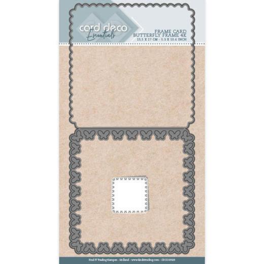 Card Deco - Stanzschablone - Karten - Schmetterlings Rahmen Quadrat 