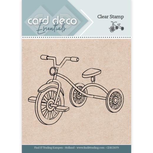 Card Deco Essentials Clearstempel  - Dreirad 
