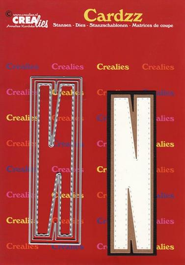 Crealies Cardzz Stanzschablone 3tlg. No.414 - Alphabet - N - 