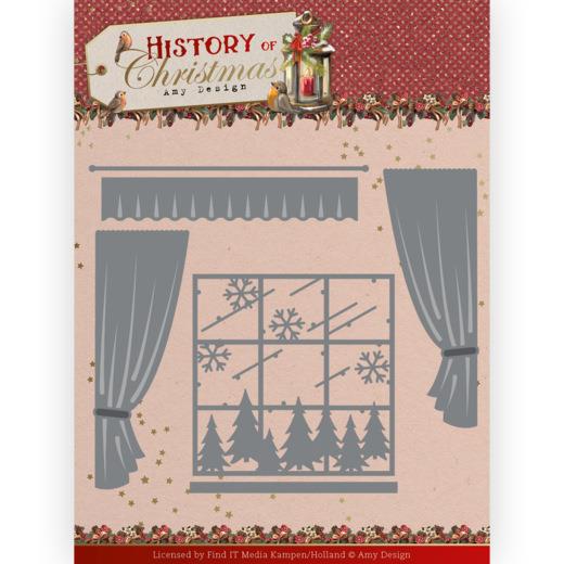 Stanzschablone - Amy Design - History of Christmas - Weihnachts Fenster 