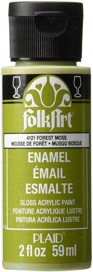 Plaid FolkArt Enamel Glas- und Keramikfarbe 59ml Forest Moss / Moosgrün