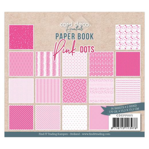 Card Deco Essentials Paperpack - 15,2  x 15,2cm 170g/m²  - 22 Blatt - Pink 