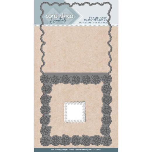 Card Deco - Stanzschablone - Karten - Gänseblümchen Rahmen Quadrat 