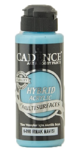 Cadence - Hybrid-Multi-Surface Satin Acrylfarbe - 120ml Flussblau