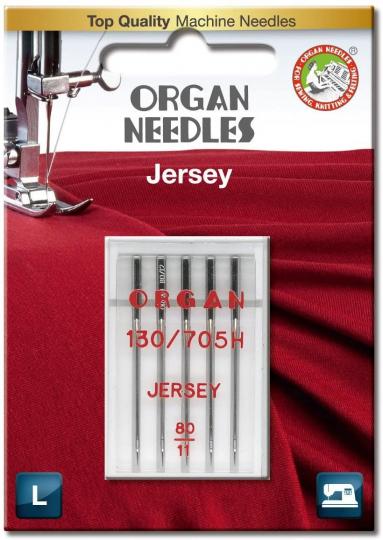 Organ Needles 5 Nähmaschinennadeln - Jersey 80 - 130/705H 
